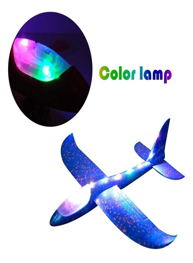 Sage Square Western Era Large Hand Throwing LED Foam Plane, Dual Flight Mode, Aeroplane Gliders, Flying Aircraft, Gifts for Kids, Outdoor Sport Game Toys, Birthday Party Gifts (Pack of 2) (Assorted Color) - Image 2
